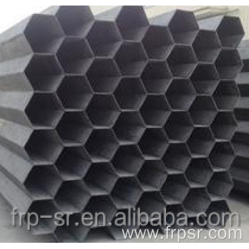 Dedusting equipment use hexagonal FRP electrode